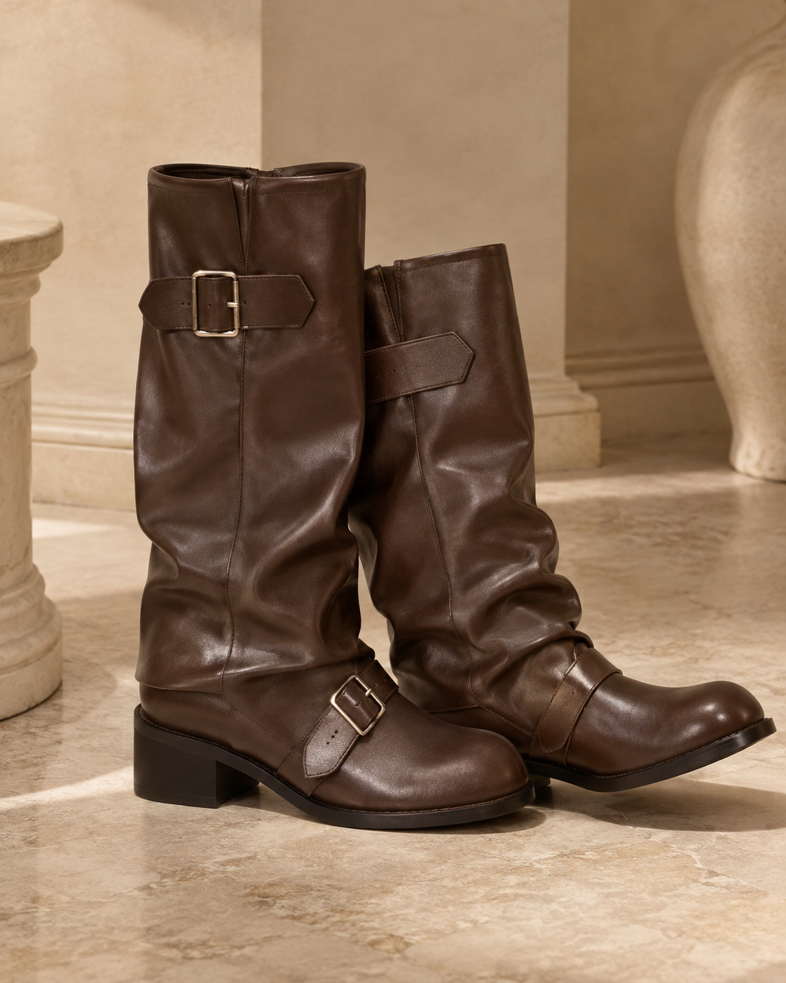 The Kensington Buckle Boots