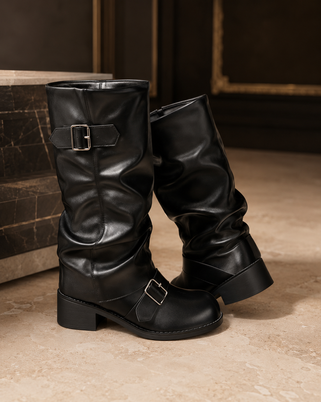 The Kensington Buckle Boots