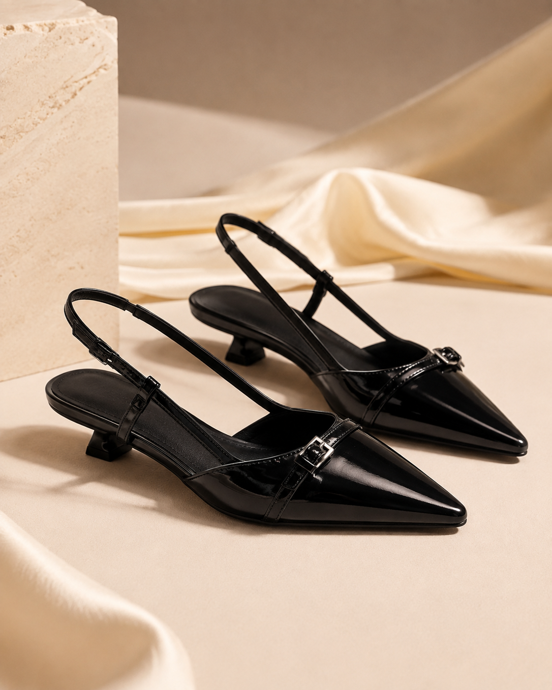 The Chelsea Slingback Heels